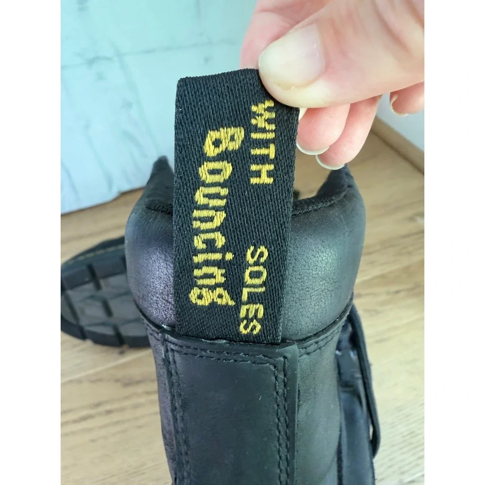 Dr Doc Martens Iowa WP Waterproof Poly Combat Boot Mens 10 Blk Leather Air Wair